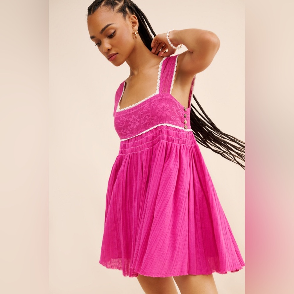 Vibrant Pink Sleeveless Dress